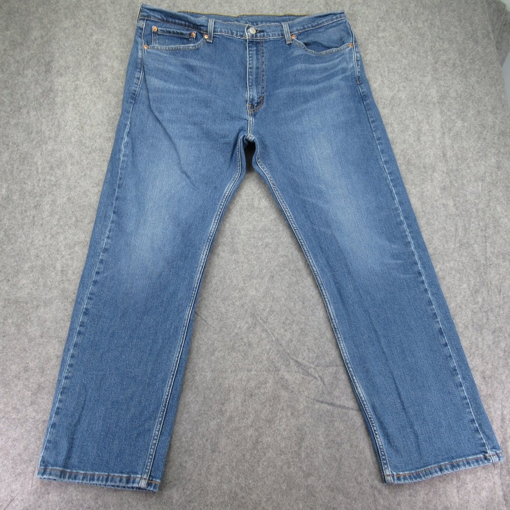 Levi's 505 Men's Jeans Blue Denim W40 L30‎ Straight Fit Cotton Stretch